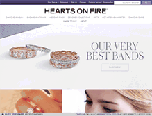 Tablet Screenshot of heartsonfire.com